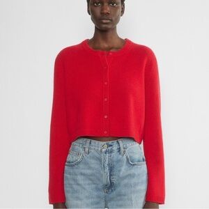 Aritzia Cashmere Crop Cardigan